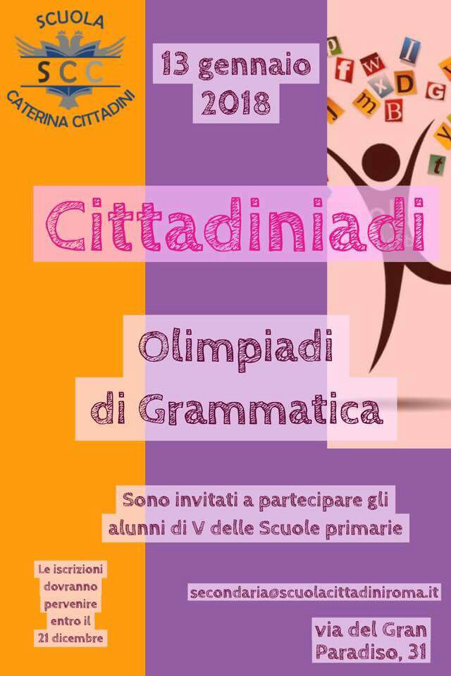 Olimpiadi di grammatica 13Gennaio2018 SCCRoma